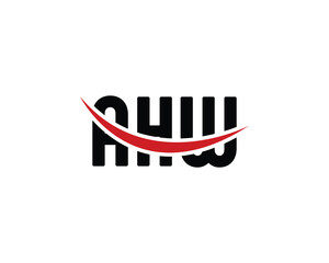 AHW Logo design vector template