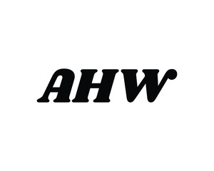 AHW Logo design vector template