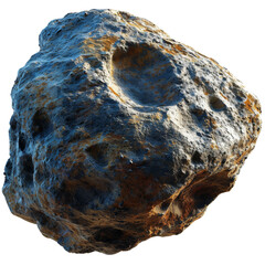 Asteroid Isolated on Transparent or White Background, PNG