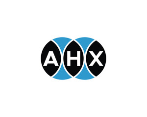 AHX logo design vector template