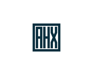 AHX logo design vector template