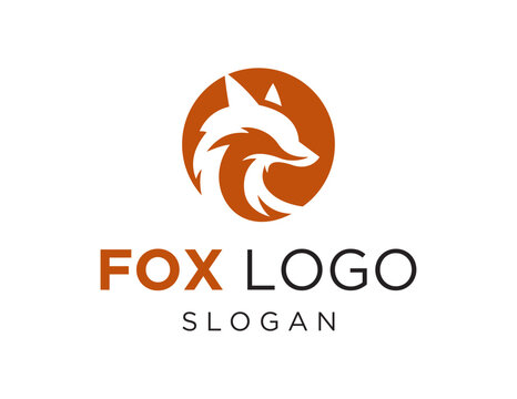 The logo design is about Fox and was created using the Corel Draw 2018 application with a white background.