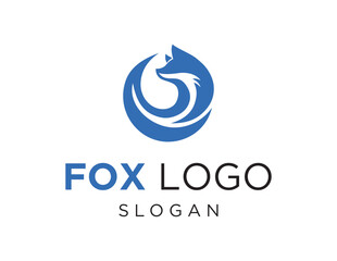 Naklejka premium The logo design is about Fox and was created using the Corel Draw 2018 application with a white background.