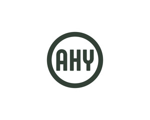 AHY logo design vector template