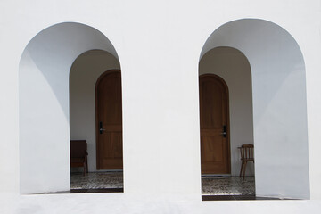 Exterior arches door and window