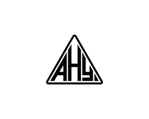 AHY logo design vector template