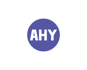 AHY logo design vector template