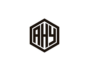 AHY logo design vector template