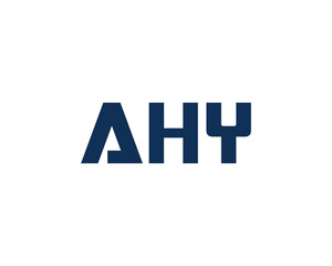 AHY logo design vector template