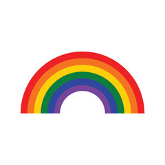 LGBT rainbow  isolated on a white background