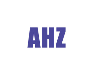AHZ logo design vector template
