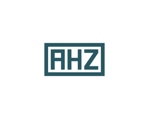 AHZ logo design vector template
