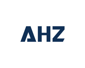 AHZ logo design vector template