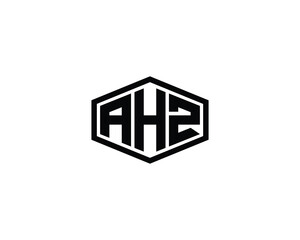 AHZ logo design vector template