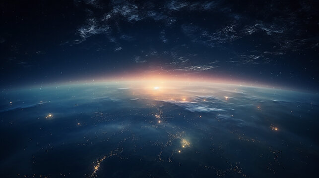 near space photography 20km above ground real photo taken from weather balloon earth sunrise