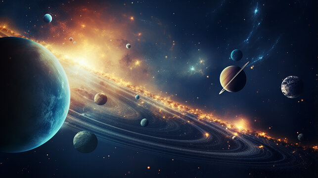 beautiful solar system and space objects elements of this image
