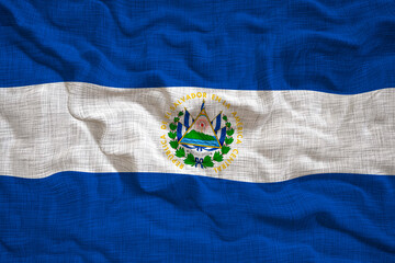National flag  of El Salvador. Background  with flag  of El Salvador - obrazy, fototapety, plakaty