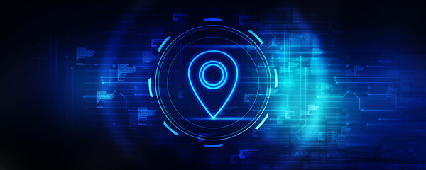 2d rendering Red map pointer