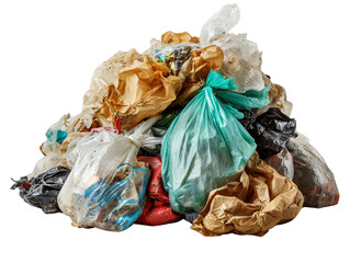 Garbage Waste Isolated on Transparent or White Background, PNG