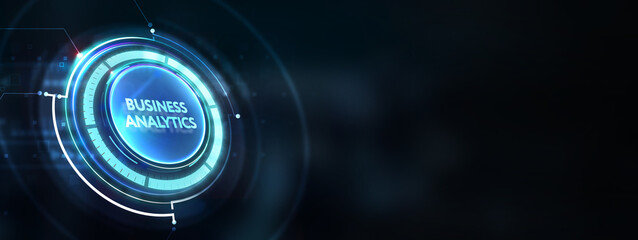 Business analytics concept. 3d illustration