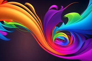 abstract colorful wave background