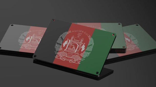 Afghanistan logo Illustrative 3D Animation Modern Moving Signal