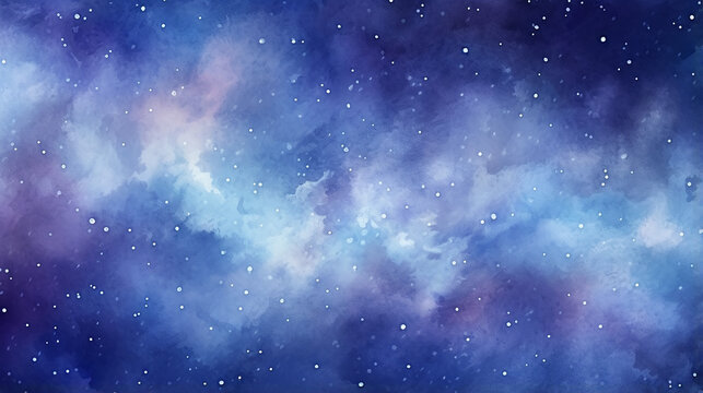 starry sky and space background with stars and nebula