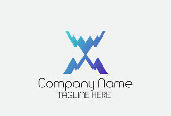 Vector logo design template. Corporate identity design element. Business sign.