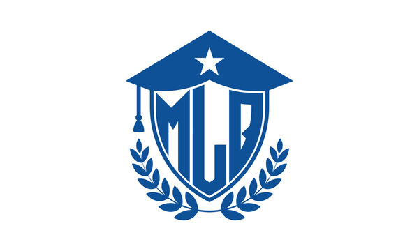 MLQ three letter iconic academic logo design vector template. monogram, abstract, school, college, university, graduation cap symbol logo, shield, model, institute, educational, coaching canter, tech