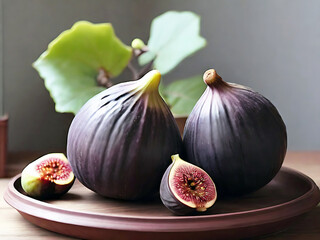 Fig fruit with  pot in tree