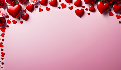valentines day background , red heart wallpaper
