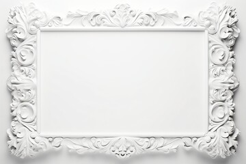 White color greeting card banner design with frame on the borders