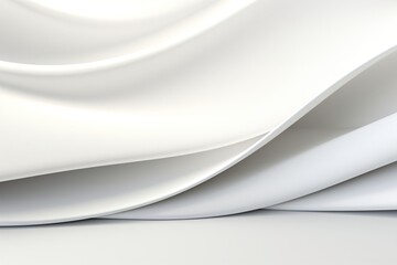 Fototapeta premium Abstract white background with curves, lines, and contours