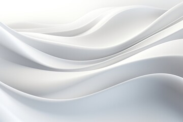 Obraz premium White wallpaper with wavy texture and swirl pattern
