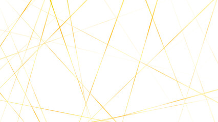 Obraz premium Chaotic abstract line background. Random geometric line seamless pattern. Yellow outline monochrome texture. Vector illustration.