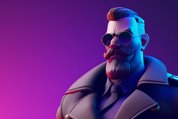 game character background 3d stylish wallpaper illustration