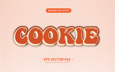 Cookie 3d Text Effect