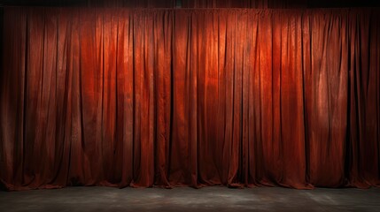 Beautiful rusty stage curtains