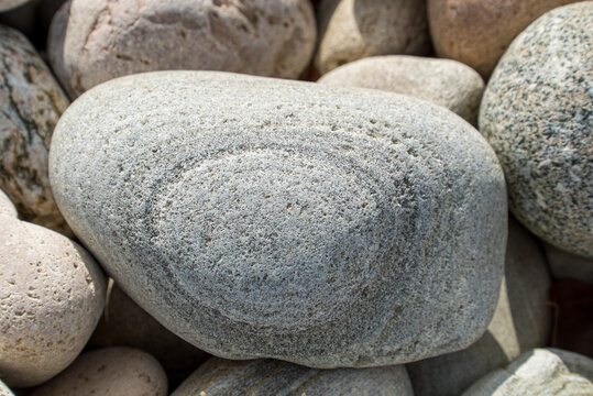 Pebbles on the beach in Scotland