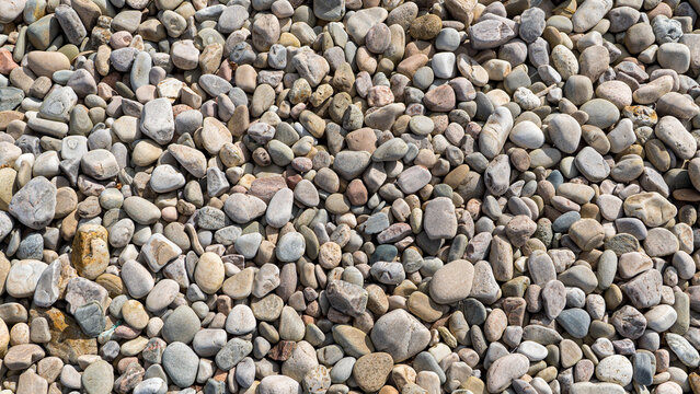 Pebbles on the beach in Scotland