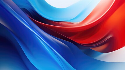 A blue and red abstract image of a red and blue wave
