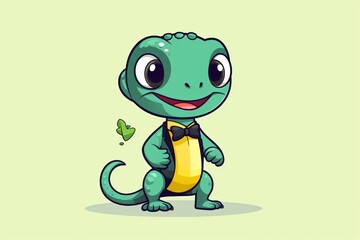 Fototapeta premium Lizard cartoon illustration