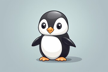 Fototapeta premium A cute penguin cartoon character illustration