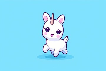 A cute illustration of a rabbit