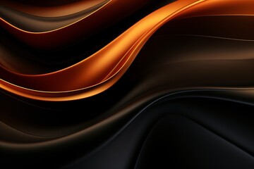 Obraz premium Black background with waves pattern