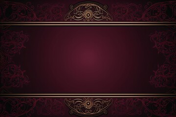 Maroon card with empty space for copy