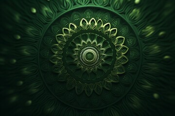Fototapeta premium Green 3d ancient design