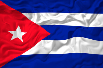 National flag  of Cuba. Background  with flag  of Cuba