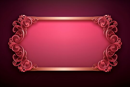 Pink frame with borders