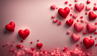 Valentine's day illustration ,background, romantic , heart background